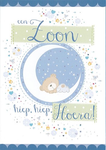 Wenskaart Paperclip geboorte zoon navulset à 6 stuks-3