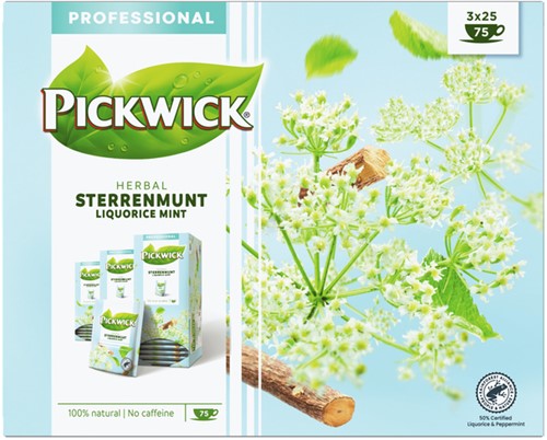 Thee Pickwick sterrenmunt 25x2gr met envelop