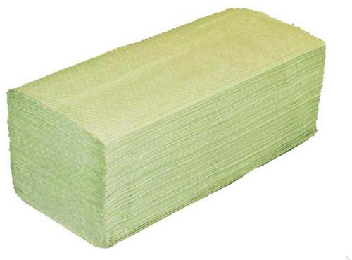 Handdoek Tork H3 Advanced singlefold 2-laags 248x230mm 15x250 vel groen 290179-3