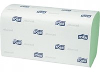 Handdoek Tork H3 Advanced singlefold 2-laags 248x230mm 15x250 vel groen 290179-2