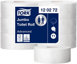 Toiletpapier Tork T1 Advanced jumbo 2-laags 360m wit 120272