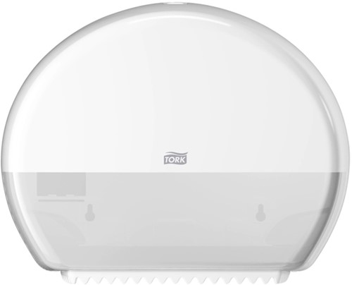 Toiletpapierdispenser Tork T2 Elevation jumbo klein wit 555000