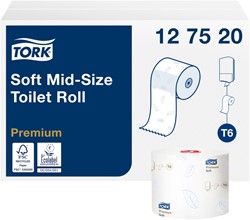 Toiletpapier Tork T6 Premium 2-laags 90m wit 127520