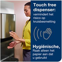 Handdoekroldispenser Tork H1 Image Line Matic zilver 460001-1