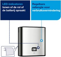 Handdoekroldispenser Tork H1 Image Line Matic zilver 460001-3
