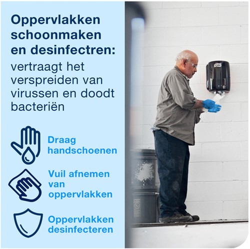 Reinigingsdoek Tork W1-W2-W3 Premium Heavy-Duty 1-laags 280 vel blauw 530237-1