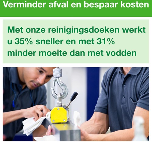 Reinigingsdoek Tork W1-W2-W3 Premium Heavy-Duty 1-laags 280 vel blauw 530237-2