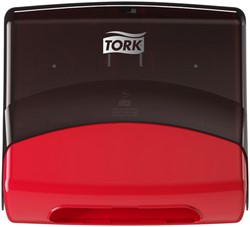Reinigingsdoekdispenser Tork W4 Performance gevouwen rood 654008