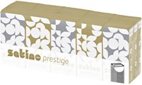 Zakdoek Satino Prestige 4-laags 15x10 vel wit 113940-3