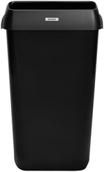 Afvalbak Katrin open inworp 25 liter zwart 92261