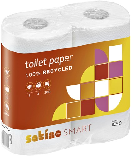 Toiletpapier Satino MT1 Smart 2-laags 200 vel wit 062420