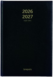 Agenda 2026-2027 Brepols Bretime Lima 16maanden 7dagen/2pagina's zwart