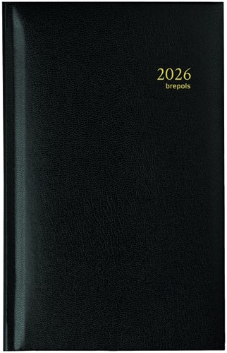 Agenda 2026 Brepols Interplan Lima 7dagen/2pagina's zwart