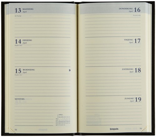 Agenda 2026 Brepols Interplan Lima 7dagen/2pagina's zwart-2