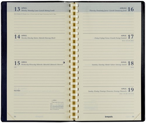 Agenda 2026 Brepols Interplan Genova 7dagen/2pagina's spiraal zwart-2