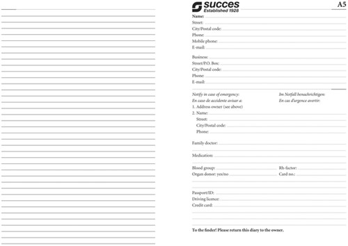 Organizer Succes Cadiz inclusief Executive inhoud 2026 sluitclip bruin-1