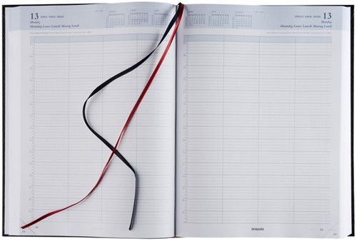 Agenda 2026 Brepols Bremax Santex A4 1dag/2pagina's 8 kolommen bordeaux-2