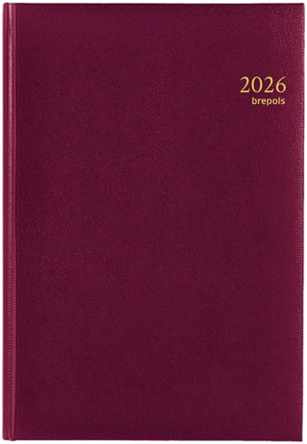 Agenda 2026 Brepols Omega Lima 7dagen/2pagina's bordeaux