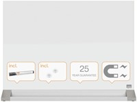 Desktop glasbord Nobo vrijstaand magnetisch 58,5x44,7cm-2