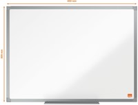 Whiteboard Nobo Essence 30x45cm staal-2