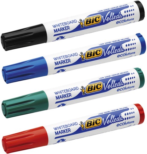Whiteboardmarker Bic Velleda 1701 rond large zwart-3