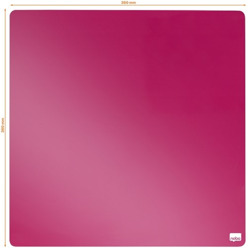 Whiteboard Nobo tegel 36x36cm roze magnetisch-3