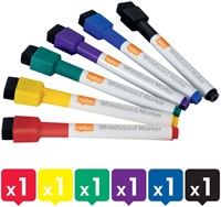 Whiteboardmarker Nobo mini assorti 6 stuks-4