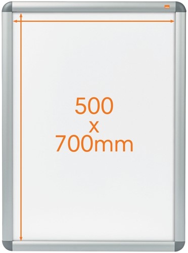 Kliklijst Nobo Premium Plus 70x50cm aluminium-2
