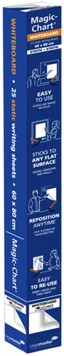 Magic-Chart Legamaster Whiteboard 600x800mm wit 25 vel-2