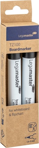 Whiteboardmarker Legamaster TZ 100 rond 1.5-3mm zwart blister à 2 stuks-2