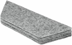 Navulling Nobo voor magnetische whiteboardwisser wit 10 stuks