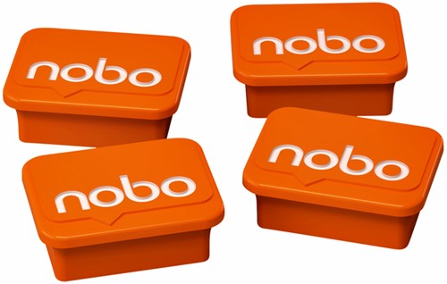 Magneet Nobo 22mm oranje 4 stuks-2