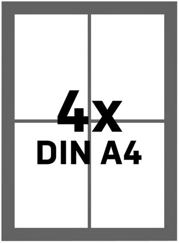 Buitenvitrine Nobo Premium Plus 4xA4 magnetisch-2