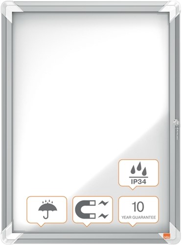 Buitenvitrine Nobo Premium Plus 4xA4 magnetisch-3