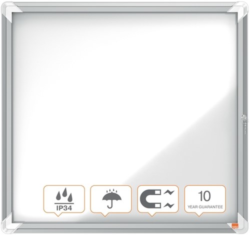 Buitenvitrine Nobo Premium Plus 6xA4 draaideur magnetisch-8