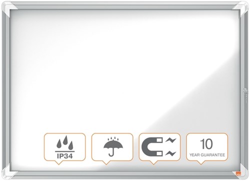 Buitenvitrine Nobo Premium Plus 8xA4 draaideur magnetisch-8
