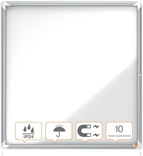 Buitenvitrine Nobo Premium Plus 12xA4 draaideur magnetisch-2