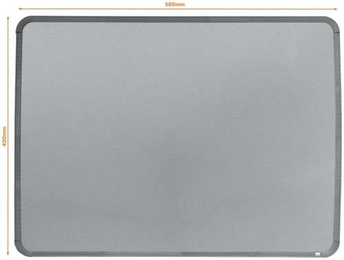 Whiteboard Nobo Slime Line 43x58cm zilver-2