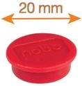 Magneet Nobo 38mm rood 4 stuks-3