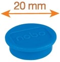 Magneet Nobo 20mm blauw 8 stuks-3