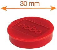 Magneet Nobo 30mm rood 4 stuks-4
