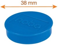 Magneet Nobo 38mm blauw 4 stuks-3