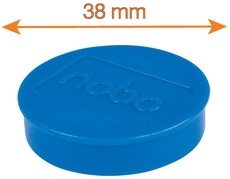 Magneet Nobo 38mm blauw 4 stuks-2