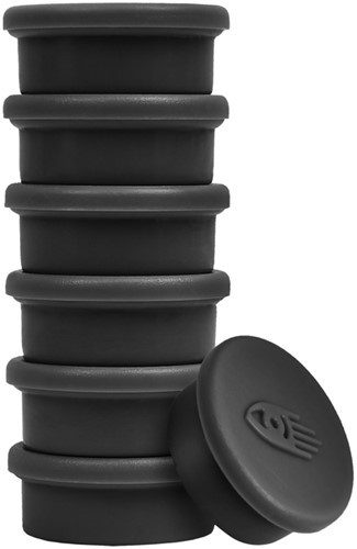 Magneet Legamaster 20mm 250gr zwart 8 stuks-1