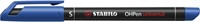 Viltstift STABILO OHpen 841/41 permanent rond superfijn blauw-2