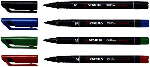 Viltstift STABILO OHpen 843/46 permanent rond medium zwart-3