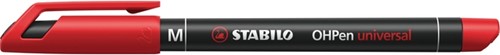 Viltstift STABILO OHpen 843/40 permanent rond medium rood-4