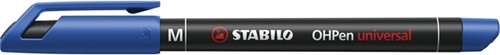 Viltstift STABILO OHpen 843/41 permanent rond medium blauw-3