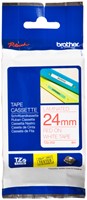 Labeltape Brother P-touch TZe-252 standaard 24mm rood op wit