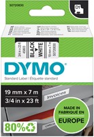 Labeltape Dymo LabelManager D1 polyester 19mmx7m zwart op wit